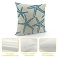 thumbnail image 4 of YINGXI Pillow Covers Ocean Themed Blue Throw Pillow Covers Outdoor Decoration,Summer Decor Pillowcase Linen Decorative Cushion Case for Sofa Couch 12x12in, 4 of 5