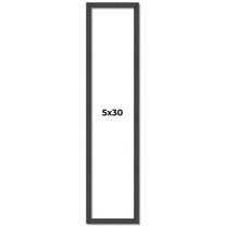 5x30 In Rustic Brown Real Wood Picture Frame Width 0.75 inches | Interior Frame Depth 0.5 inches |