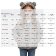 thumbnail image 3 of Edvintorg Girls Fleece Jacket Long Sleeve Loose Casual Zip up Coat Solid Color Hooded Puffer Outerwear with Pocket Teenage Girl Clothes Size 4-15, 3 of 9