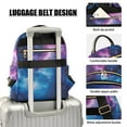 thumbnail image 3 of FORMRS Mini Backpack Purse for Women Quilted Travel Daypack Casual Shoulder Bag, Galaxy Pattern, 3 of 7