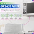 thumbnail image 2 of Microwave Filter Replacement 5.78" x 12.91" Aluminum Mesh Grease Filter for  W10208631A - 4-Pack, 2 of 5