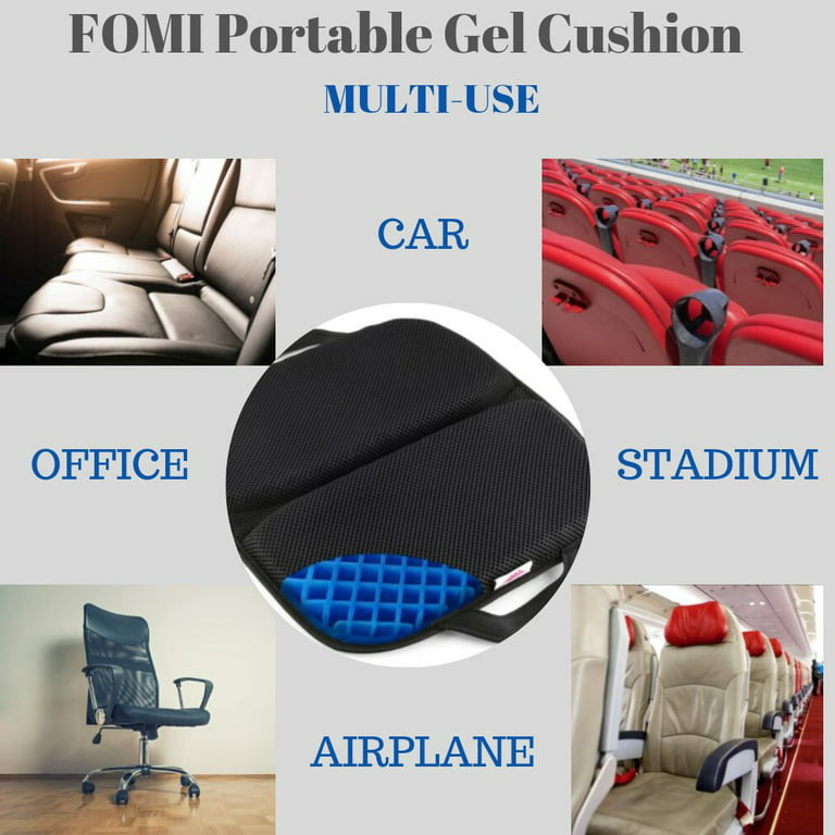 Fomi Gel Orthopedic Back Cushion | Comfortable Backrest |19 x 17