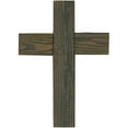 thumbnail image 3 of Ekena Millwork 14"W x 20"H x 3/4"D Vintage Farmhouse Cross, Barnwood Decor Collection, Driftwood Blue, 3 of 10