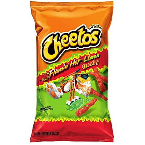 9Oz Cheetos Flamin Hot Limon Crunchy (Flaming Hot Lime), Pack Of 2