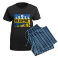 thumbnail image 5 of CafePress - We Support Ukraine Pajamas - Women's Short Sleeve Print T-Shirt and Pants Dark Cotton Pajama Set, 5 of 7