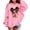 Pink, variant on Toddler Girls Graphic Hoodie Casual Long Sleeve Printed Hooded Coat Fall Fashionable Outerwear Drop Shoulder Pullover Size 3-4T,Blue