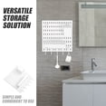thumbnail image 4 of 1 Set Pegboard Wall Organizer Panels White Minimalist Design for Homeowners Kitchen Storage, 4 of 8
