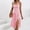 Pink, variant on Danhjin Women's Summer Maxi Dress Casual Sleeve Less Split Floral Party Sundress Beach Vacation Flowy Long Dresses