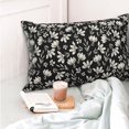 thumbnail image 2 of Vintage Flower Pillow Covers 12x20 Rustic Black Cream Floral Decor Throw Pillows Case for Couch Old Style Cute Pillowcase Outdoor Decorative Cushion Cases for Sofa Bed Decorations Set of 2, 2 of 6
