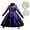 B, variant on Sea Witch Costume w/Crown Wand for Girls Halloween Purple Ocotpus Dress, Size for 3-9Y
