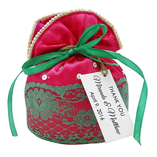 Drawstring wedding shop bag