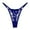 Blue, variant on Xijirk Panties for Women,Low Rise Embroidered Floral Thong Panties Lace Detail Comfortable Breathable Soft Underwear for Daily Wear,Womens Underwear,Blue,L