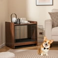 thumbnail image 2 of Gymax Dog Cage Furniture w/Removable Tray & Lockable Door Adjustable Foot Pads, 2 of 9