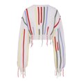 thumbnail image 4 of Suéteres De Punto Suéter a rayas de colores para mujer, Tops elegantes con borlas ahuecadas Kuymtek Amarillo T XL para Mujer, 4 of 9