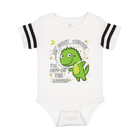 

Inktastic My Aunt Dinosaur Gift Baby Boy or Baby Girl Bodysuit