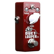 Angle View: Xvive Duet Looper Stereo Dual Channel Loop Station Effects Pedal for Guitar Bass(Undo/Redo,Verse/Chorus)D3