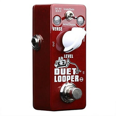 Xvive Duet Looper Stereo Dual Channel Loop Station Effects Pedal for Guitar Bass(Undo/Redo,Verse/Chorus)D3