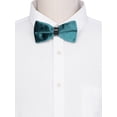 thumbnail image 4 of CORBATA DE LAZO AJUSTABLE DE VELVET INSPIRAR CHIC PARA EL DÍA DEL PADRE, TAMAÑO ÚNICO, TEAL, PARA PROM Y BODA, 4 of 4