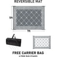 thumbnail image 2 of Tapis d'Extérieur pour Patio xft Tapis Portable en Paille Plastique Tapis d'Extérieur Pliable Réversible Tapis Extérieur pour VR Balcon Terrasse Porche Pique-Nique Plage Camping, 2 of 9