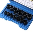 thumbnail image 3 of 14Pcs Screw Bolt Extractor Set Nut Removal Wheel Lock Remover Hex Socket Adaptor, 3 of 7