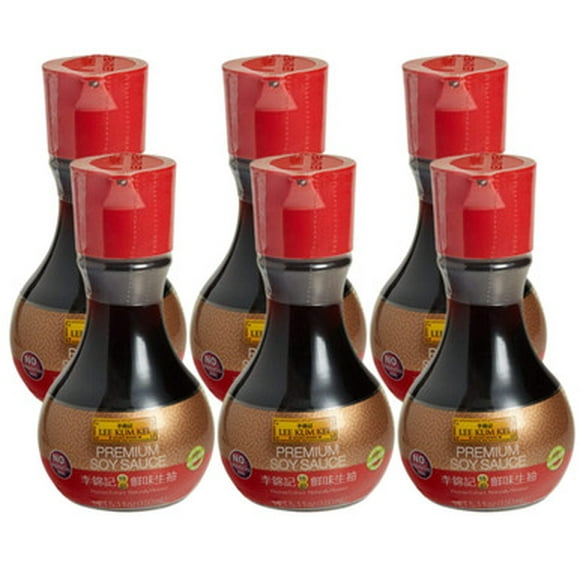 Lee Kum Kee Bouteilles de Sauce Soya de Qualité Supérieure 5,1 oz - 6/caisse - Infusion d'Umami Classique