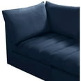 thumbnail image 5 of Meridian Furniture Jacob Navy Velvet Modular Sofa, 5 of 10