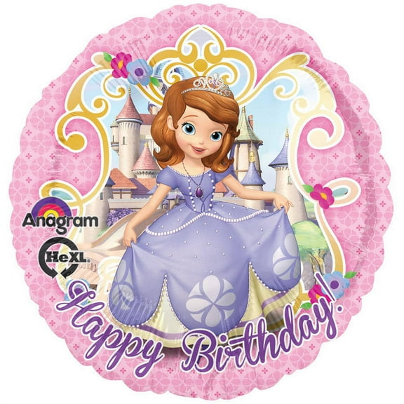 Disney Junior Sofia the First 18" Happy Birthday Foil Balloon