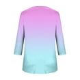 thumbnail image 5 of Women's Blouse Boho Women's Tops Women's Tops 3/4 Sleeve Print Women's Blouse Reorder Items, 5 of 6