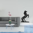 thumbnail image 2 of Estatua De Resina De Flamenco Y Caballo. Arte Moderno. Escultura De Ave Y Caballo. Figura Decorativa Con Soporte Metálico Para Jardín, Patio, Estanque, Macizo De Flores O Dormitorio., 2 of 8