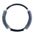 thumbnail image 1 of Funda protectora para volante de coche, cálida, inodora, antideslizante, para invierno, color gris., 1 of 7
