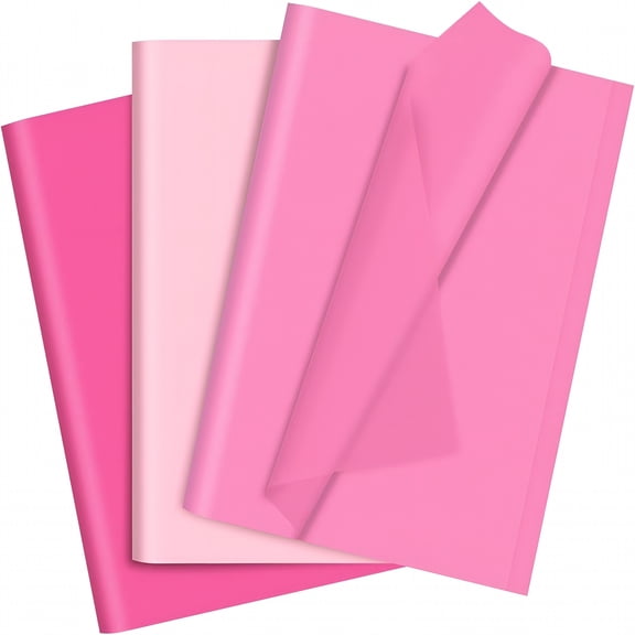 CCOCC 60 Sheets Tissue Paper for Gift Bags,Mixed Pink Wrapping Tissue Paper Bulk for Decoration Diy Art Crafts Birthday Wedding Packaging,14 X 20 Inches