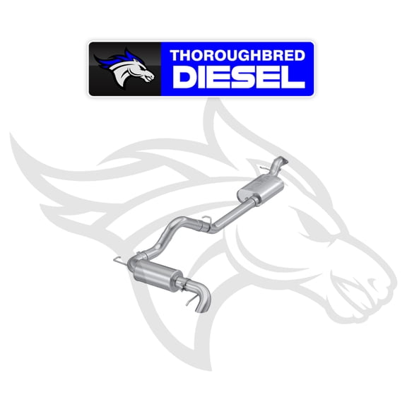 MBRP High Clearance Rear Exit Exhaust for 21-26 Ford Bronco 2.3L 2.7L S5245304