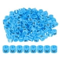 thumbnail image 1 of Uxcell Clothes Hanger Markers, Tags Fit Rod Garment Size Hanger Clips Color Coding Label for Clothing Hangers Blue M, 1 of 6