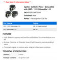 thumbnail image 2 of Ignition Coil Set 3 Piece - Compatible with 1997 - 1999 Oldsmobile LSS 1998, 2 of 2