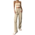 thumbnail image 5 of Button Fly Boyfriend Jeans for Women Mom Baggy Straight Leg Low Rise Cargo Vintage Long Denim Pants, 5 of 10