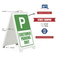 thumbnail image 5 of M&T Displays Double Sided White Street SignPro Board-Customer Parking Only-24x36 Stickers-Sidewalk A-Frame Sign, 5 of 11