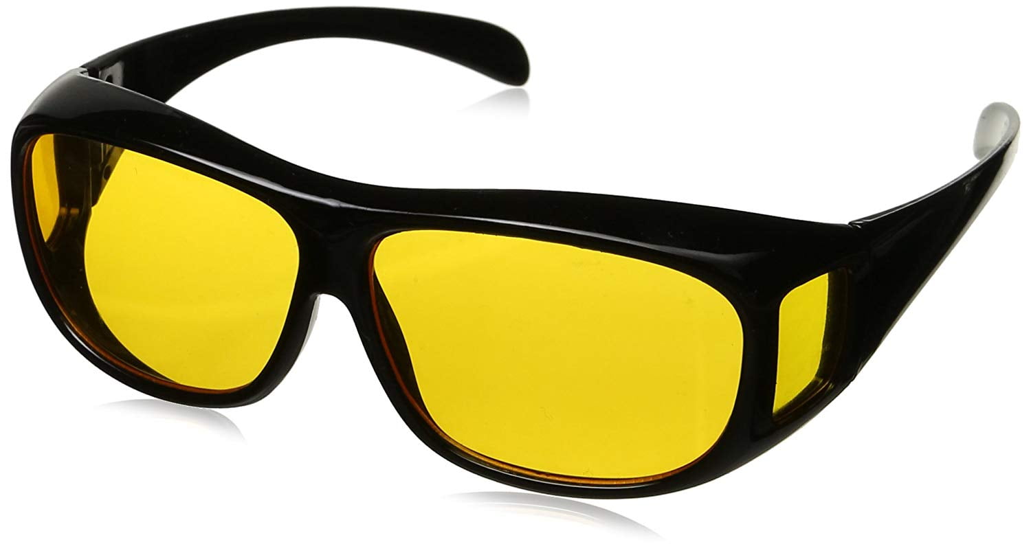 Night Driving Anti Glare Vision HD Glasses Prevention Yellow Driver Sunglasses 