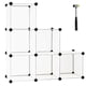 thumbnail image 1 of Costway Organizador de Almacenamiento en Cubos, Armario Plástico Translúcido con Marco de Metal Antioxidante, Estantes de Almacenamiento Modulares Portátiles, Martillo Incluido, para Juguetes/Libros, 1 of 1