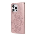 thumbnail image 3 of JTCASES for iPhone XR Case 6.1" 2018, Premium PU Leather Magnetic Wallet Case with Card Holder Lanyard Strap Kickstand Embossed Mandala Flower Pattern Shockproof Cover for Women Girls,Rosegold, 3 of 7