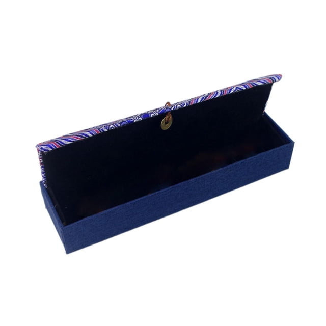 Caja de joyería, caja de almacenamiento de joyería, acolchado interior suave, caja de almacenamiento de joyería, organizador de joyería para pendiente azul