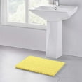 thumbnail image 3 of Walensee Non-Slip Bathroom Rugs Chenille Soft Striped Plush Bath Mat, 24" x 44", Yellow, 3 of 9