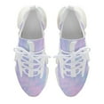 thumbnail image 5 of Pink Holographic Pastel Color Walking Shoes for Men Woman Lightweight Tennis Fashion Elastic Sports Shoes Cushion Basketball Shoes, 5 of 7