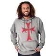 thumbnail image 5 of Medieval Knight Templar Christian Hoodie Sweatshirt Women Men Brisco Brands S, 5 of 6