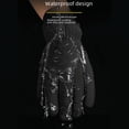 thumbnail image 4 of Guantes de esquí para hombre, impermeables, resistentes al frío, de terciopelo grueso, para deportes al aire libre, cálidos, con pantalla táctil, para montar en invierno, 4 of 5