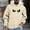 Beige, variant on JUSLIO Hoodies for Men Hooded Graphic Sweatshirts Drawstring Everyday Long Sleeve Pullover Sweatshirts