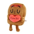 thumbnail image 2 of NIBOLOG Chocolate Pancake Plush Dolls - Cute Cartoon Chocolate Pancake in Love Plushy Dolls Home Decor Plush Toy Gift for Kids Boys Girls, 2 of 8