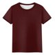 thumbnail image 4 of Fiudx Ofertas Flash Del Día Blusa de Manga Corta Sólida a La Moda para Mujer, Camiseta con Cuello Redondo, Tops Informales, 4 of 5