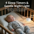 thumbnail image 5 of White Noise Sound Machine for Baby Adult Sleep with Night Light Sleep Timer for Home Travel, 5 of 10