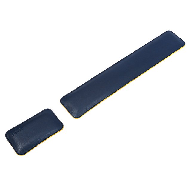 CSChome Mouse Wrist Support Wrist Rest Set Ergonomic Super Soft Double Sided Faux Leather Non-Slip Keyboard Support