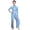 Dusty Blue, variant on Kids Girls Lyrical Dance Jumpsuit Modern Contemporary Dancewear Unitards Sequin Slit Wide Leg Pants Black 16